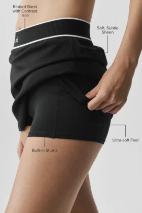 Alo Softsculpt Amp It up tennisrok – Zwart