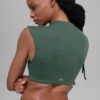 Alo Softsculpt Capped Out met korte mouwen – Clover Green