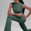 Alo Softsculpt Capped Out met korte mouwen – Clover Green