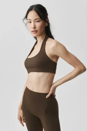 Alo Softsculpt Feel the Heat halterbeha - Espresso