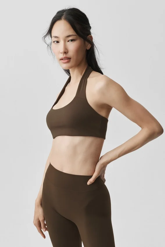 Alo Softsculpt Feel the Heat halterbeha - Espresso
