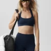 Alo Softsculpt Feel the Heat halterbeha - Navy