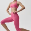Alo Softsculpt Feel the Heat halterbeha - Paradise Pink