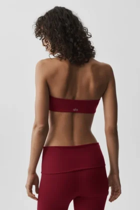 Alo Softsculpt Feel the Heat halterbeha – Summer Romance Red