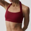 Alo Softsculpt Feel the Heat halterbeha - Summer Romance Red