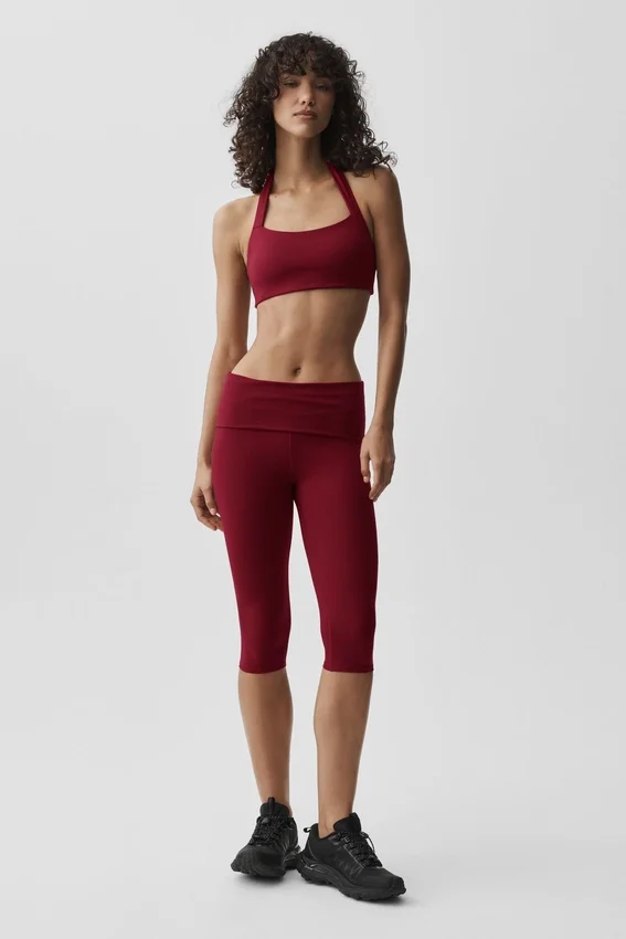 Alo Softsculpt Feel the Heat halterbeha - Summer Romance Red