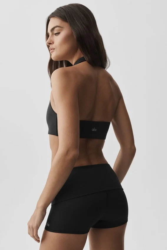 Alo Softsculpt Feel the Heat halterbeha - Zwart