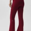 Alo Softsculpt Foldover Flare-legging - Summer Romance Red