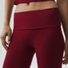 Alo Softsculpt Foldover Flare-legging - Summer Romance Red
