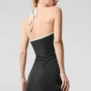 Alo Softsculpt haltertennisjurk - Zwart/Wit