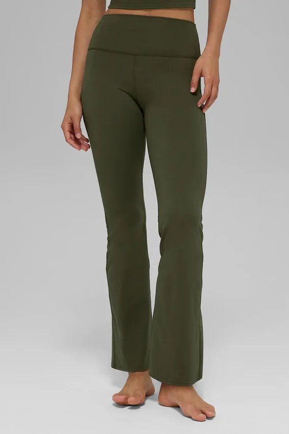 Alo Softsculpt High-Waist 7/8 bootcut legging – olijfgroen