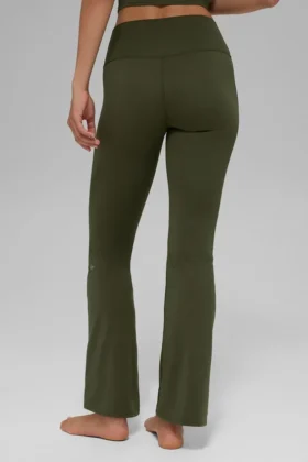 Alo Softsculpt High-Waist 7/8 bootcut legging – olijfgroen