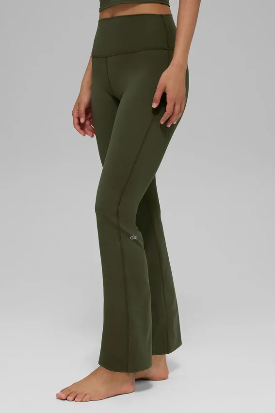 Alo Softsculpt High-Waist 7/8 bootcut legging – olijfgroen