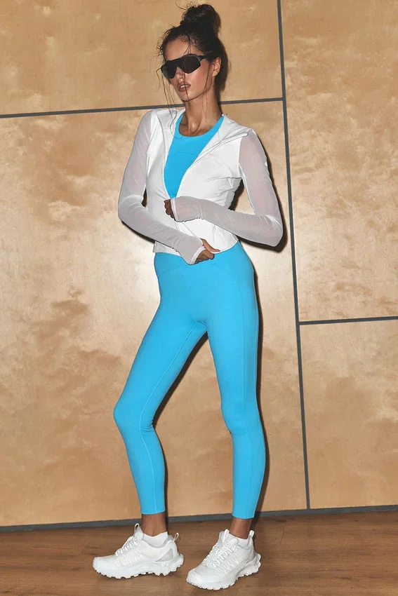 Alo Softsculpt High-Waist 7/8-legging – azuurblauw