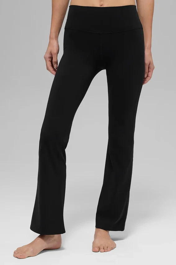 Alo Softsculpt High-Waist 7/8-legging met bootcut - Zwart