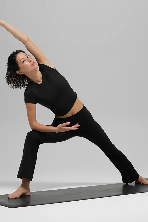 Alo Softsculpt High-Waist 7/8-legging met bootcut - Zwart