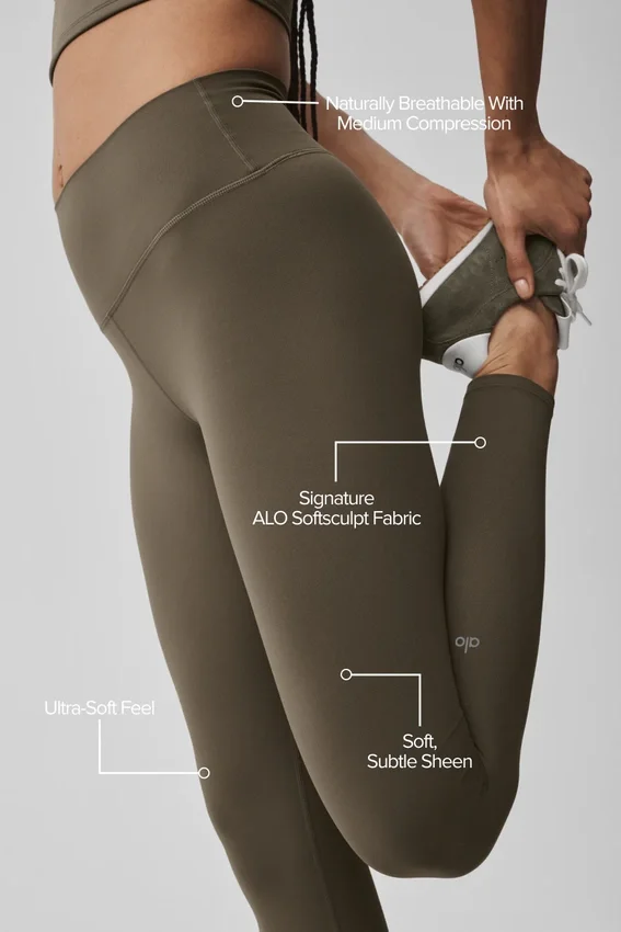 Alo Softsculpt High-Waist 7/8-legging – Olive Tree