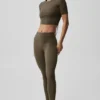 Alo Softsculpt High-Waist 7/8-legging – Olive Tree