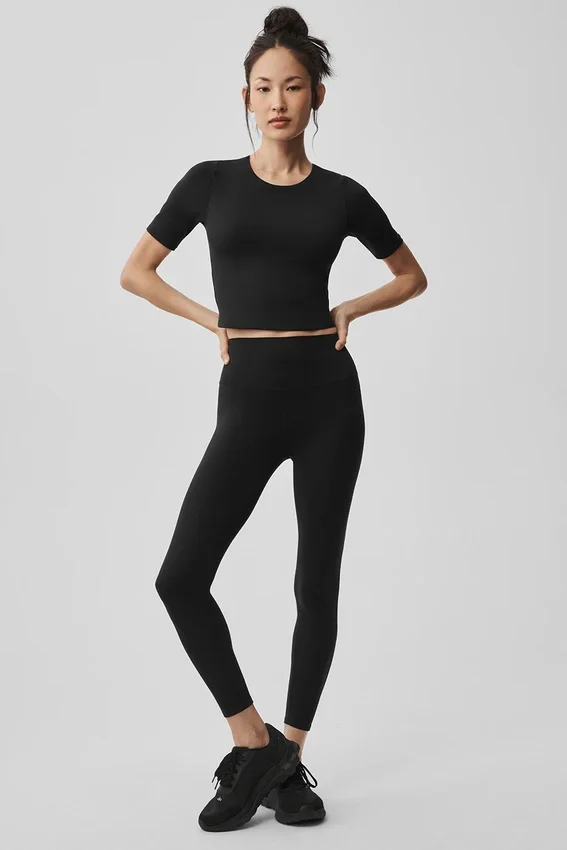Alo Softsculpt High-Waist 7/8-legging - Zwart