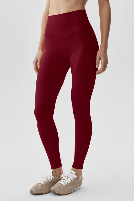 Alo Softsculpt High-Waist 7/8 Leggings - Summer Romance Red