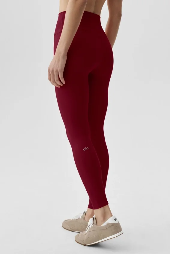 Alo Softsculpt High-Waist 7/8 Leggings - Summer Romance Red