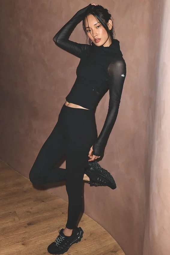 Alo Softsculpt High-Waist 7/8 Superset-Legging - Zwart