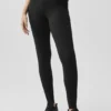Alo Softsculpt High-Waist 7/8 Superset-Legging - Zwart