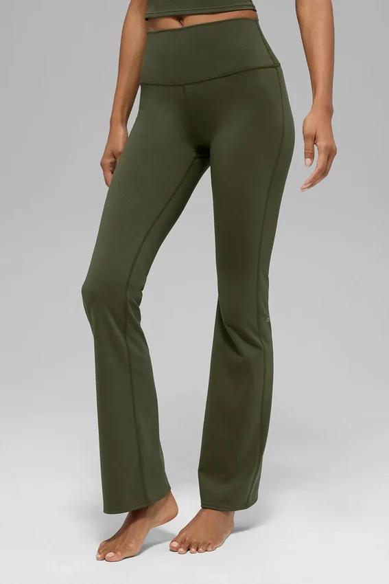 Alo Softsculpt High-Waist Bootcut Legging – olijfgroen