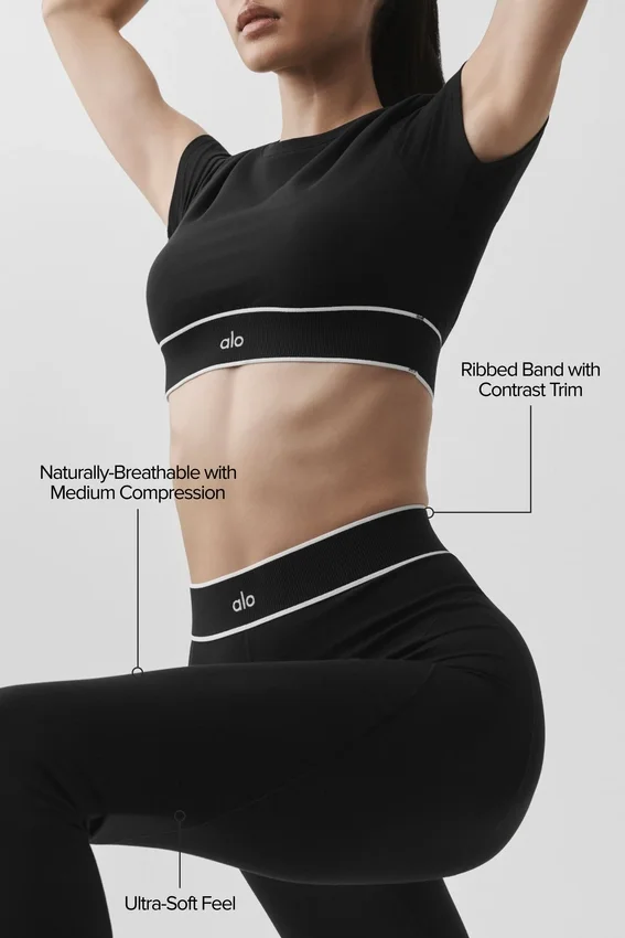 Alo Softsculpt High-Waist Legging ‘Amp It Up’ – Zwart