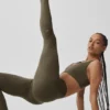 Alo Softsculpt High-Waist Legging - Olive Tree