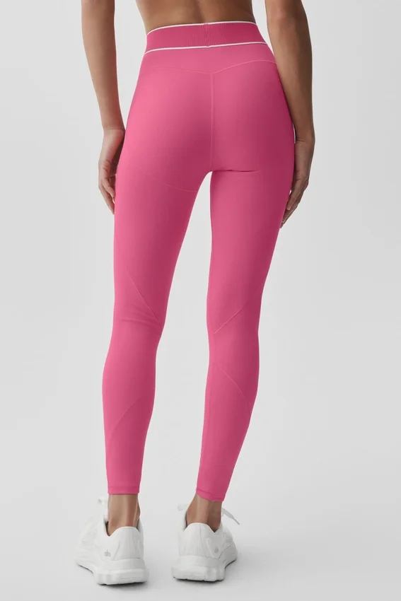 Alo Softsculpt High-Waist Legging uit de Amp It up-collectie – Paradise Pink