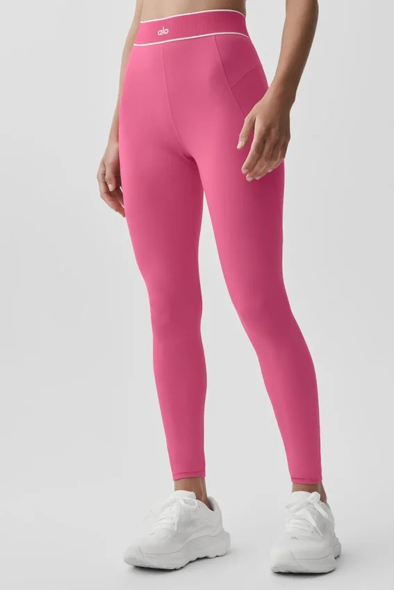 Alo Softsculpt High-Waist Legging uit de Amp It up-collectie – Paradise Pink