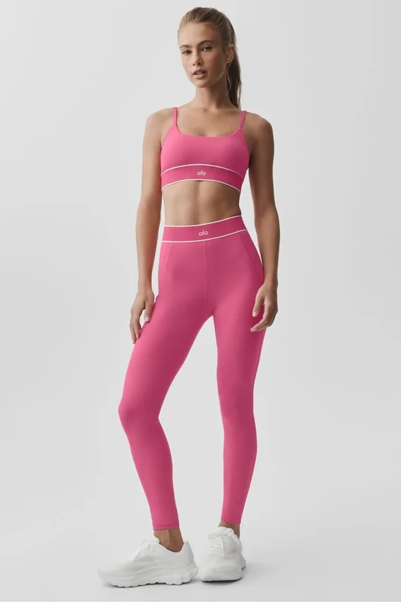Alo Softsculpt High-Waist Legging uit de Amp It up-collectie – Paradise Pink