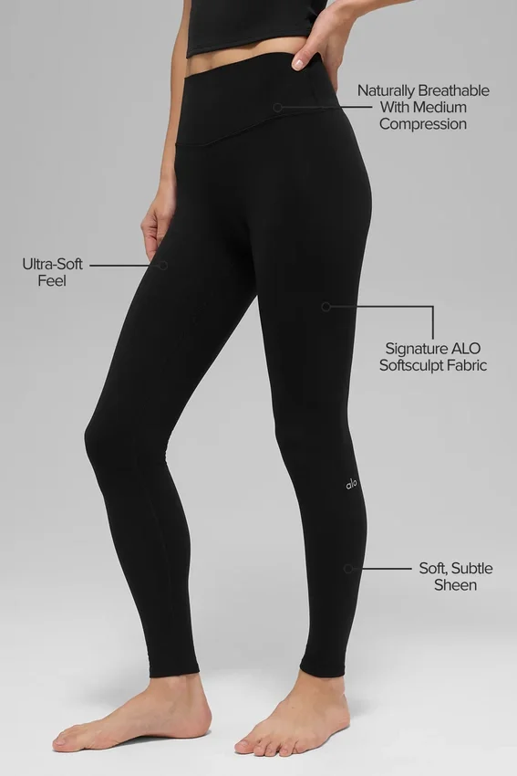 Alo Softsculpt High-Waist Legging - Zwart
