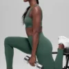 Alo Softsculpt High-Waist Leggings - Clover Green