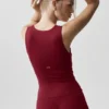 Alo Softsculpt No Nonsense-bh-tanktop – Summer Romance Red