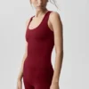Alo Softsculpt No Nonsense-bh-tanktop – Summer Romance Red