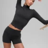 Alo Softsculpt Precision 1/4-ritssluiting met lange mouwen - Zwart