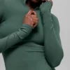 Alo Softsculpt Precision 1/4 Zip met lange mouwen - Clover Green