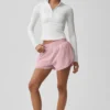 Alo Softsculpt Precision 1/4 Zip met lange mouwen - White