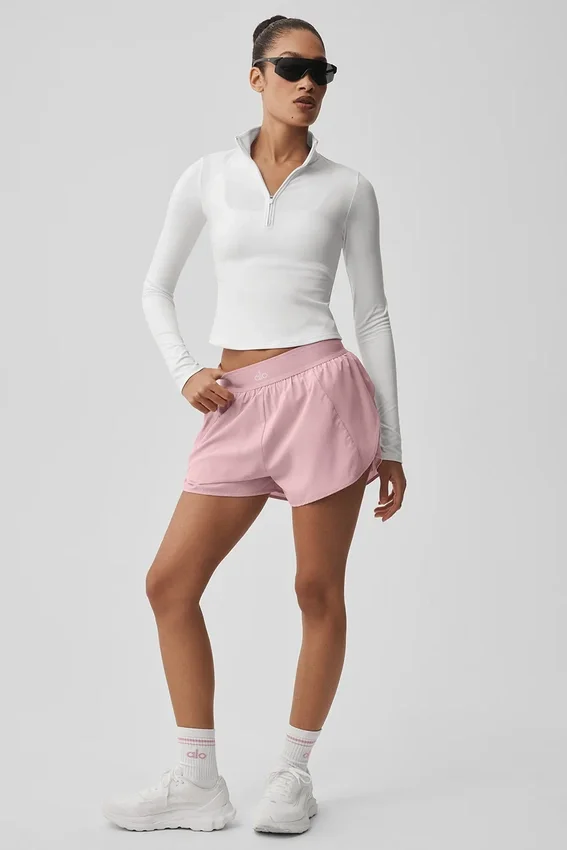 Alo Softsculpt Precision 1/4 Zip met lange mouwen - White