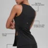 Alo Softsculpt Precision lange beha-tanktop - Zwart