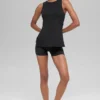 Alo Softsculpt Precision lange beha-tanktop - Zwart
