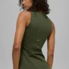 Alo Softsculpt Precision lange bh-tanktop - Green Olive