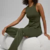 Alo Softsculpt Precision lange bh-tanktop - Green Olive