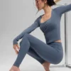 Alo Softsculpt Precision met lange mouwen - Bluestone