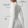 Alo Softsculpt Precision met lange mouwen - Wit