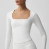 Alo Softsculpt Precision met lange mouwen - Wit