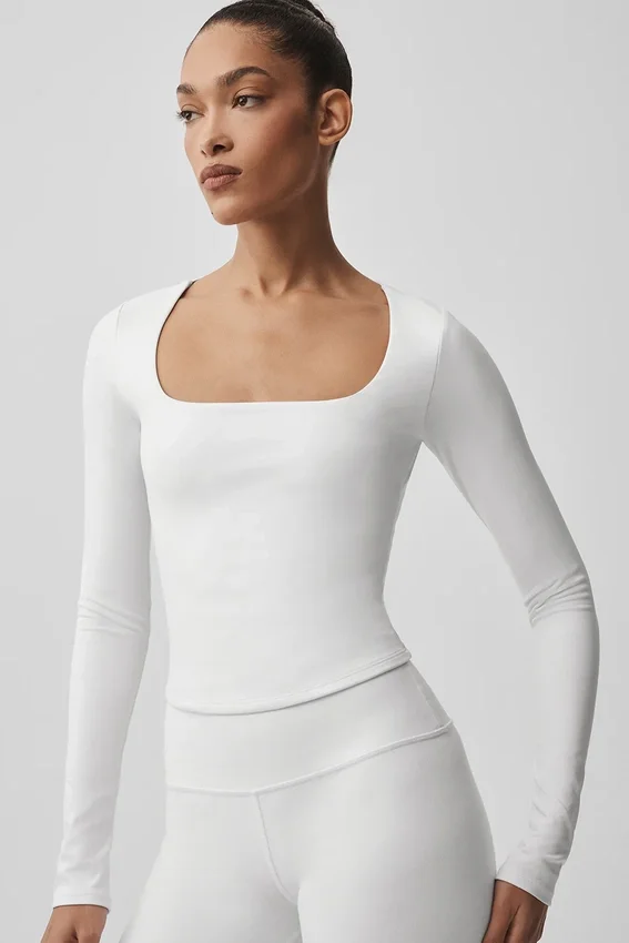 Alo Softsculpt Precision met lange mouwen - Wit