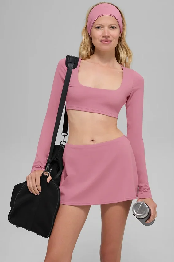 Alo Softsculpt Precision minirok – Pink Wild Rose